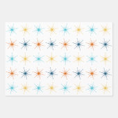 Retro Atomic Starburst Pattern Choose Your Colors Inpakpapier Vel (Voorkant)
