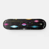 Retro Atomic Starburst Schaats Deck Design Persoonlijk Skateboard (Horizontaal)