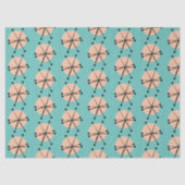 Retro Atomic Stars Patroon Tissuepapier (Voorkant)