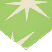 Retro Atomic Stars Pattern op Lime Green Tafelkleed (Gekanteld)