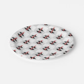 Retro Atomische Kunst Bellen & Vlakken Papieren Bordje (Gekanteld)