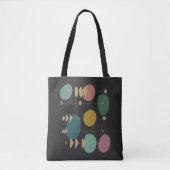 Retro Atomische Ruimtetijdperk Midden Eeuw Modern Tote Bag (Voorkant)