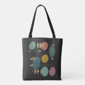 Retro Atomische Ruimtetijdperk Midden Eeuw Modern Tote Bag (Achterkant)