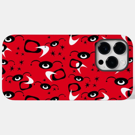 Retro Atomische Spinnen Case-Mate iPhone Case (Achterkant (horizontaal))