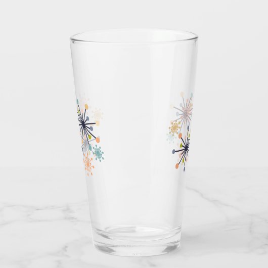 Retro Atomische Starburst Moderne Mid Century Glas (Links)