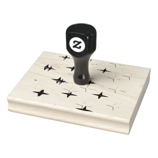 Retro Atoom Diamanten Ster Vormen Rubberstempel (Stempel)