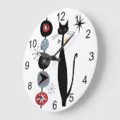 Retro Atoom Moderne MCM van het Midden van de eeuw Grote Klok (Hoek)