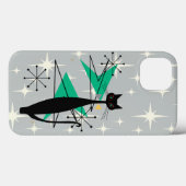 Retro Atoom Tijdperk Mid Century Modern MCM Koele Case-Mate iPhone Case (Achterkant (horizontaal))