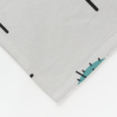 Retro atoombloemen veelkleurig fleece deken (Hoek)