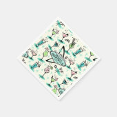 Retro-atoomcocktails Servet (Hoek)