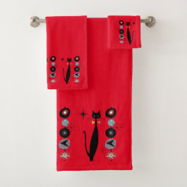 Retro atoomera midden midden midden midden midden  bad handdoek