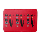 Retro atoomera midden midden midden midden midden  badmat (Voorkant)