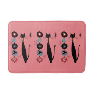 Retro atoomera midden midden midden midden midden badmat