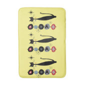 Retro atoomera midden midden midden midden midden  badmat (Voorkant Verticaal)