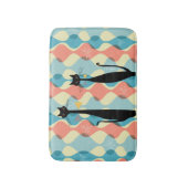 Retro atoomera midden midden midden midden midden badmat (Voorkant Verticaal)