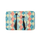 Retro atoomera midden midden midden midden midden  badmat (Voorkant)