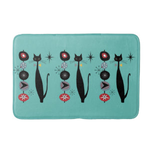 Retro atoomera midden midden midden midden midden  badmat