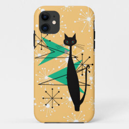 Retro atoomera midden midden midden midden midden  Case-Mate iPhone case