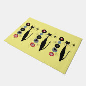 Retro atoomera midden midden midden midden midden  deurmat (Schuin)