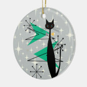 Retro atoomera midden midden midden midden midden keramisch ornament (Links)