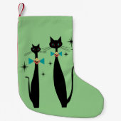 Retro atoomera midden midden midden midden midden  kleine kerstsok (Voorkant)