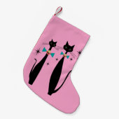 Retro atoomera midden midden midden midden midden  kleine kerstsok (Voorkant (Hangend))