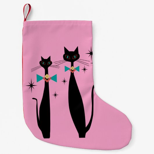 Retro atoomera midden midden midden midden midden  kleine kerstsok (Voorkant)