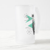 Retro atoomera midden midden midden midden midden  matglas bierpul (Voorkant rechts)