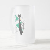 Retro atoomera midden midden midden midden midden  matglas bierpul (Voorkant links)