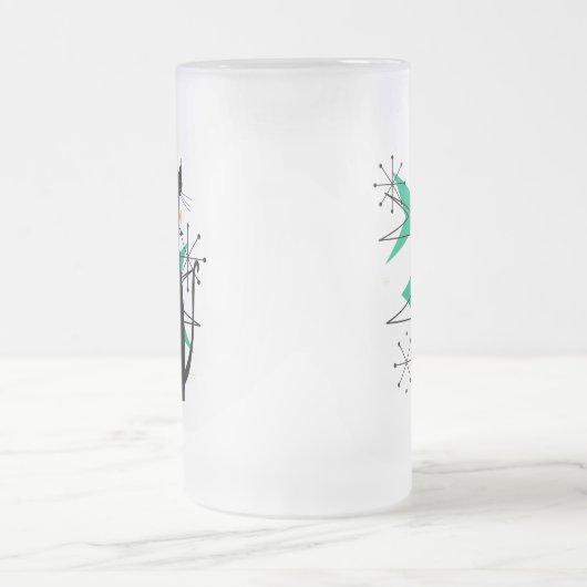 Retro atoomera midden midden midden midden midden  matglas bierpul (Center)