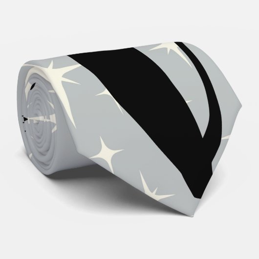 Retro atoomera midden midden midden midden midden stropdas (Opgerold)