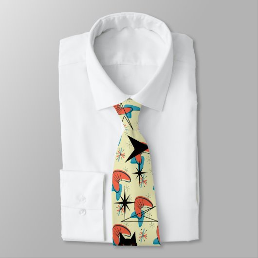 Retro atoomera midden midden midden midden midden  stropdas (Gebonden)