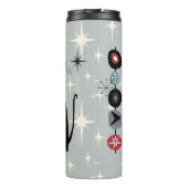 Retro atoomera midden midden midden midden midden  thermosbeker (Achterkant)