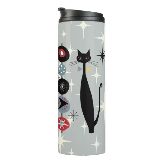 Retro atoomera midden midden midden midden midden  thermosbeker (Geroteerd rechts)