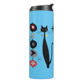 Retro atoomera midden midden midden midden midden  thermosbeker (Gedraaid links)