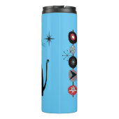 Retro atoomera midden midden midden midden midden  thermosbeker (Achterkant)