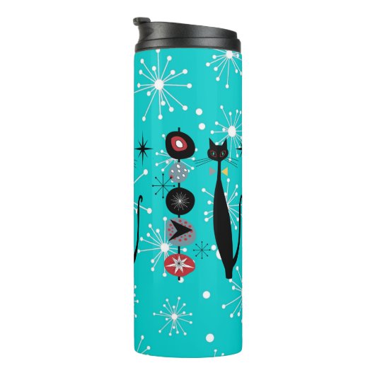 Retro atoomera midden midden midden midden midden thermosbeker (Geroteerd rechts)