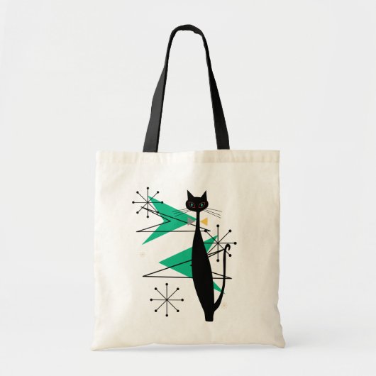 Retro atoomera midden midden midden midden midden  tote bag (Voorkant)
