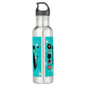 Retro atoomera midden midden midden midden midden waterfles (Achterkant)