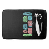 Retro atoomera middeneeuwse moderne kool badmat (Voorkant)