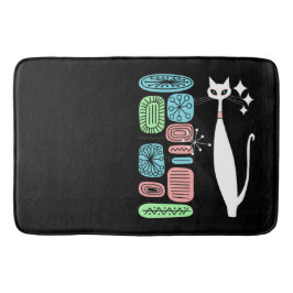 Retro atoomera middeneeuwse moderne kool badmat