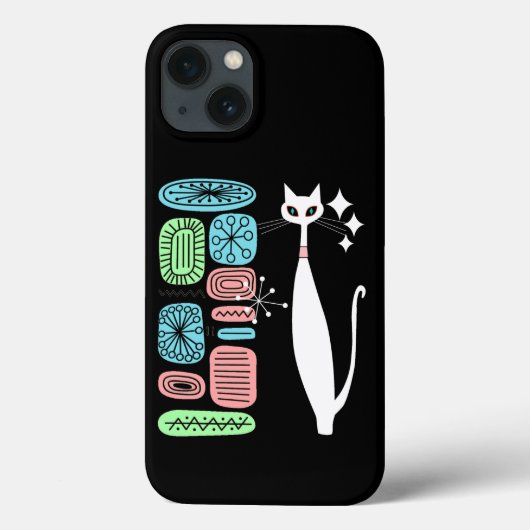 Retro atoomera middeneeuwse moderne kool Case-Mate iPhone case (Achterkant)