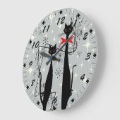 Retro atoomera middeneeuwse moderne kool grote klok (Hoek)