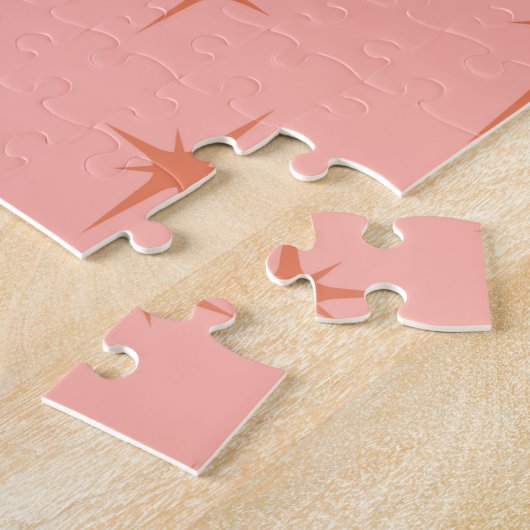 Retro atoomera middeneeuwse moderne kool legpuzzel (Zijkant)