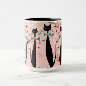 Retro atoomera middeneeuwse moderne kool mok (Midden)