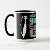 Retro atoomera middeneeuwse moderne kool mok (Links)