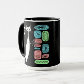 Retro atoomera middeneeuwse moderne kool mok (Voorkant links)