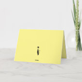 Retro atoomera middeneeuwse moderne kool notitiekaartje (Achterkant)