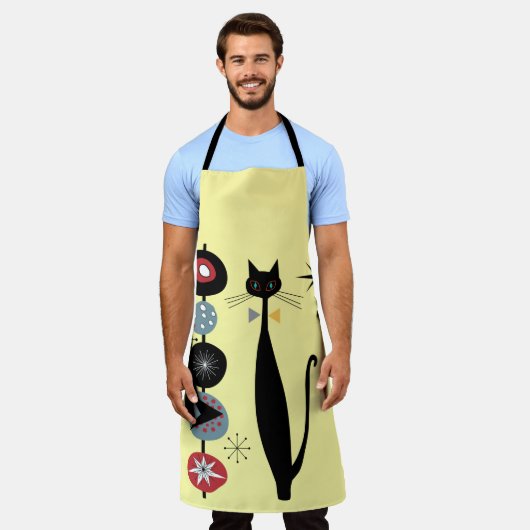 Retro atoomera middeneeuwse moderne kool schort (Gedragen)