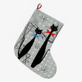 Retro atoomera middeneeuwse moderne koude vacht grote kerstsok (Voorkant (Hangend))